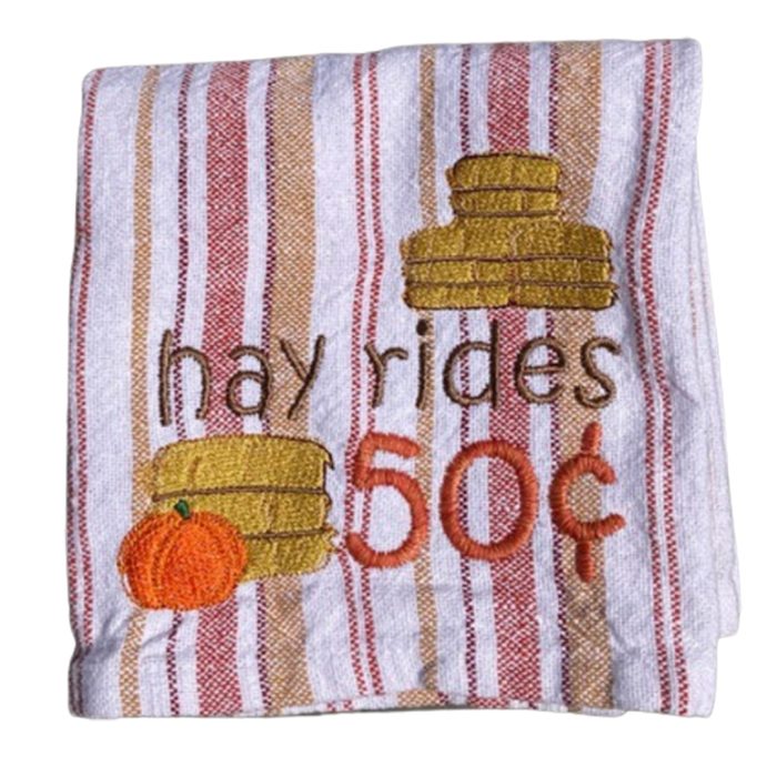 Machine Embroidered Tea Towels