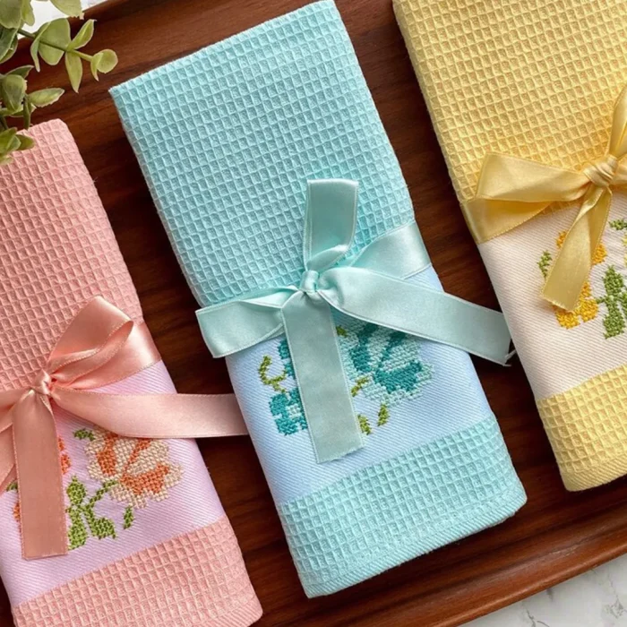 Pastel Floral Dish Towel