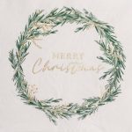 Gold Foliage Festive Party Napkins