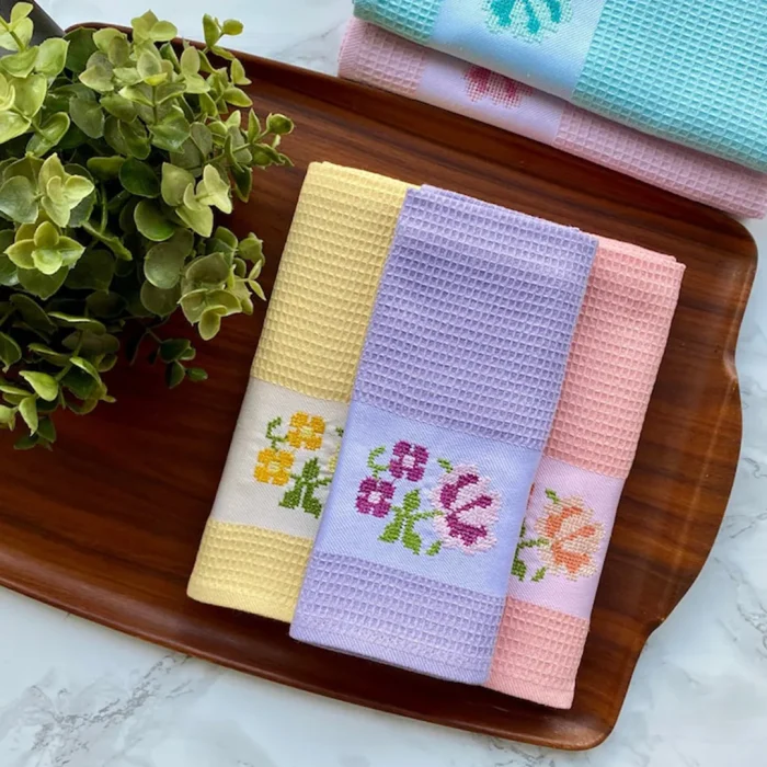 Pastel Floral Dish Towel