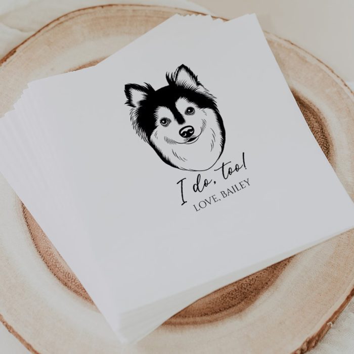 Dog Wedding Napkins