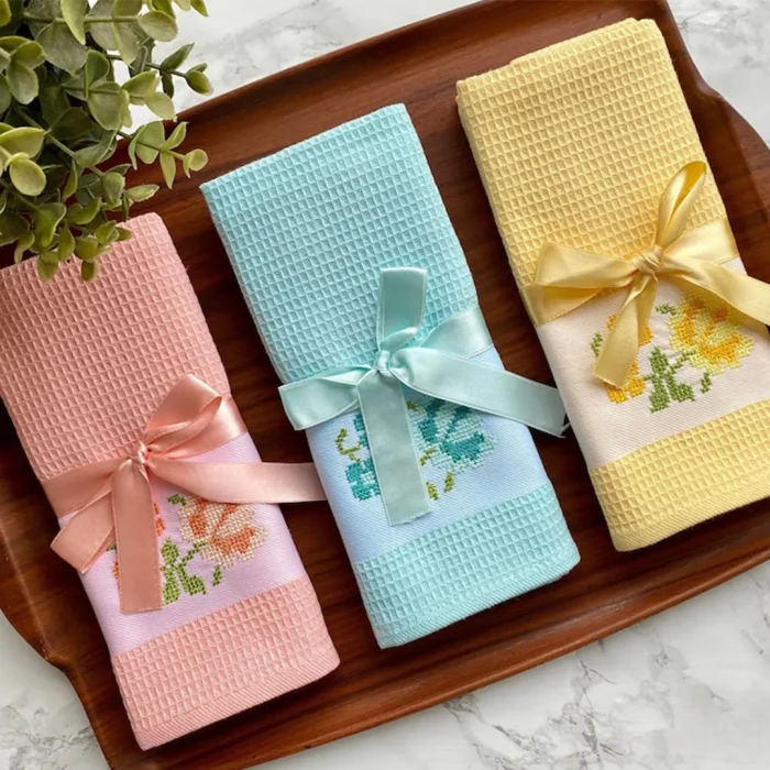 Pastel Floral Dish Towel