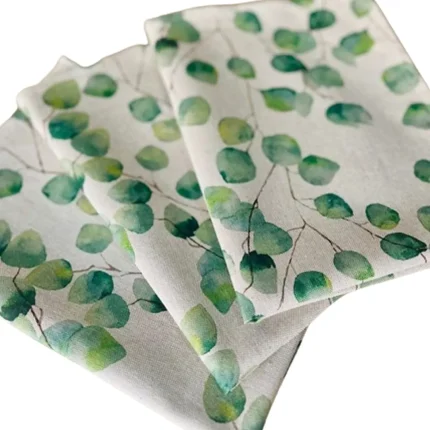 Eucalyptus Print Dish Towels