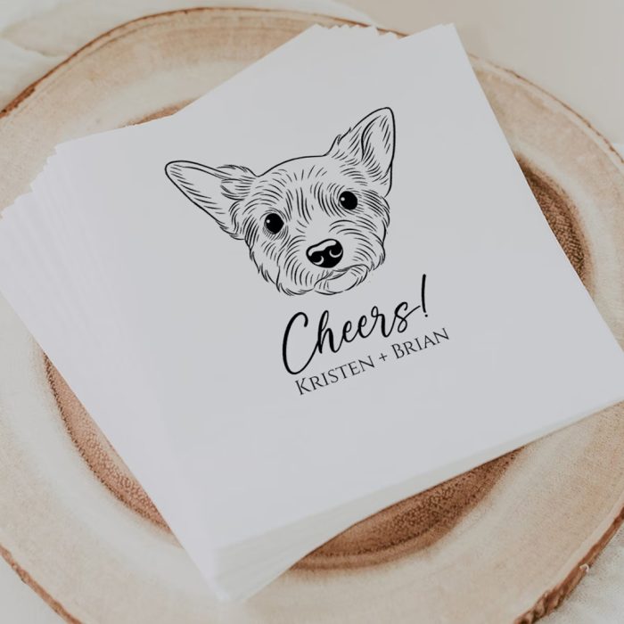 Dog Wedding Napkins