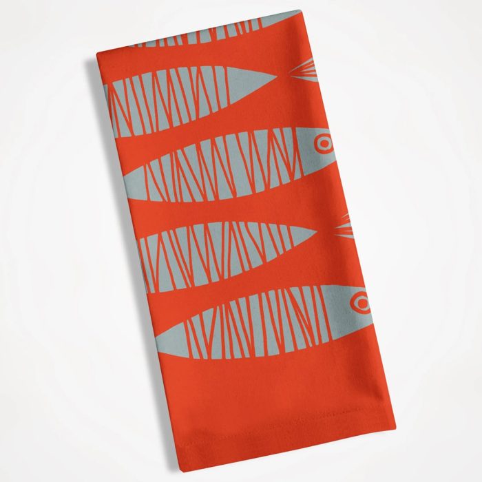Sketchy Fish Dish Towel