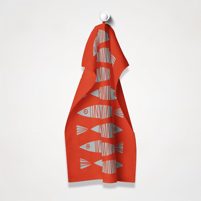 Sketchy Fish Dish Towel
