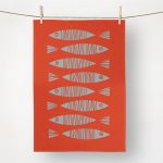 Sketchy Fish Dish Towel