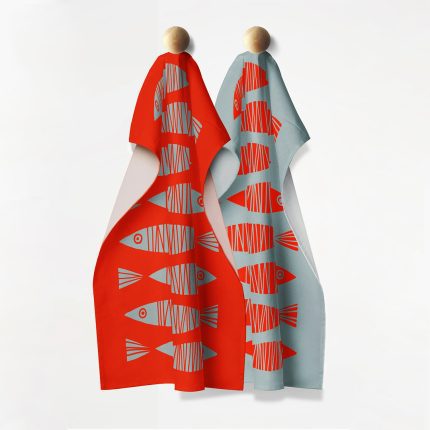 Sketchy Fish Dish Towel