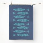 Sketchy Fish Dish Towel