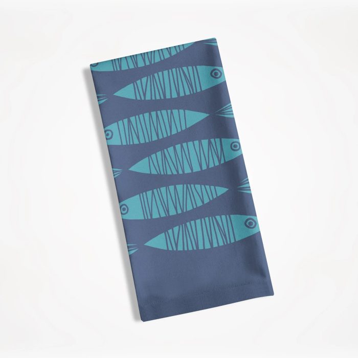 Sketchy Fish Dish Towel