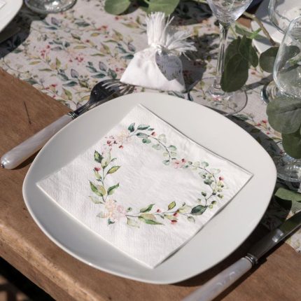 Botanical Heart Napkins