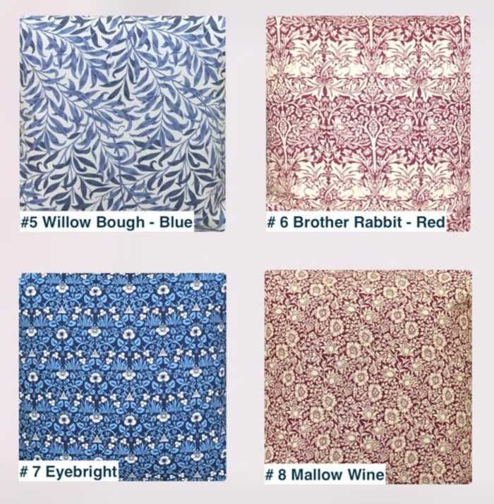 William Morris Design Fabric Tea Towels